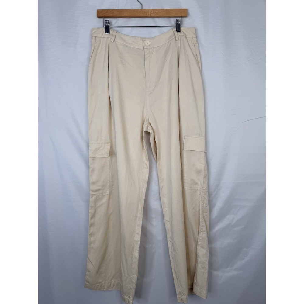 Universal Thread Taupe Cargo Pants High Rise‎ Wide Leg Size 12 NWT 29 Inseam
